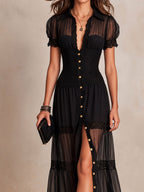 Gracie - Elegant Lace Maxi Dress