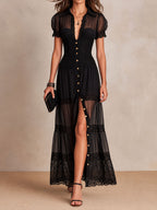 Gracie - Elegant Lace Maxi Dress