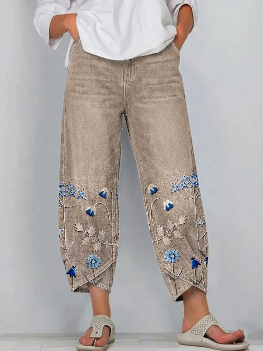 Aven – Elegant Embroidered Trousers