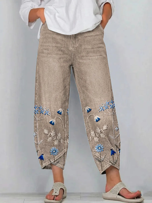 Aven – Elegant Embroidered Trousers