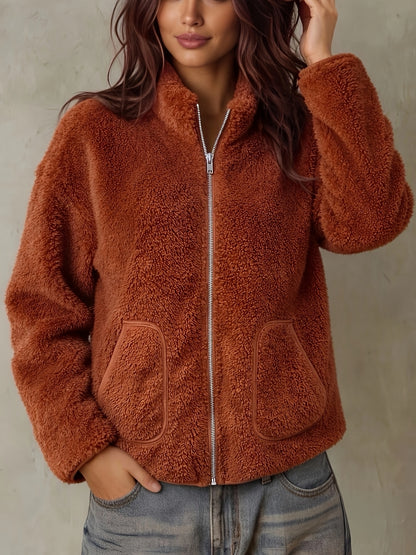 The Hazel™ – Zip-Up Teddy Jacket