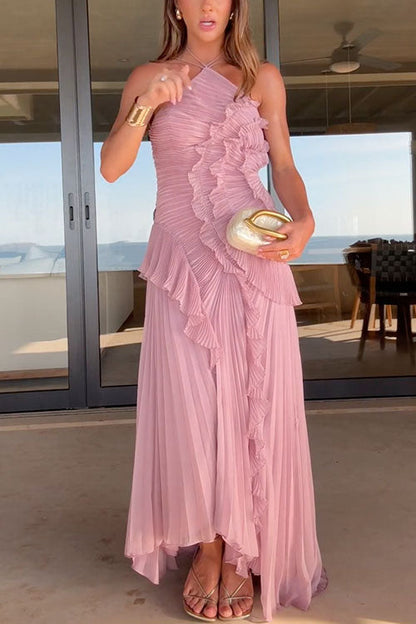 Rosalie | Pleated Long Dress