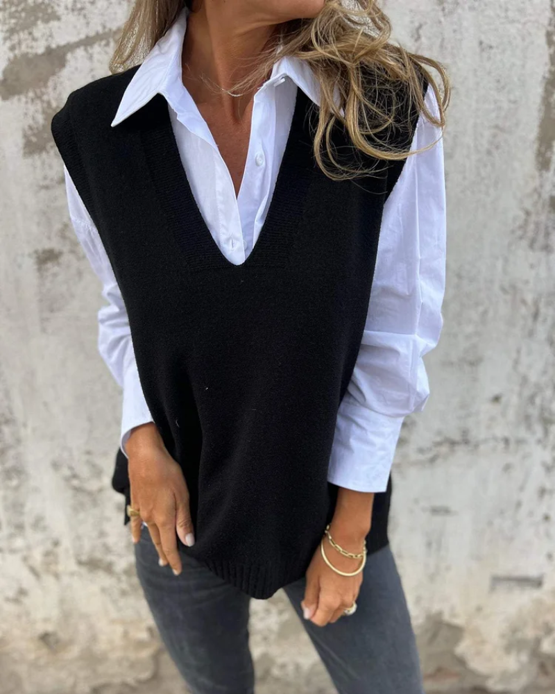 EVELYN | Stylish Knit Sweater Vest