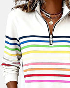 Lola - Comfortable Striped Jumper
