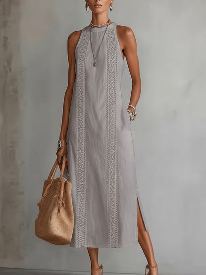 Camille | Timeless Linen Midi Dress
