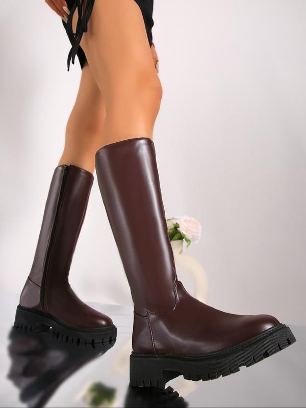 MINDA | Knee-High Motorcycle Boots