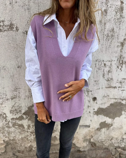 EVELYN | Stylish Knit Sweater Vest