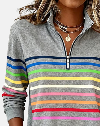 Lola - Comfortable Striped Jumper