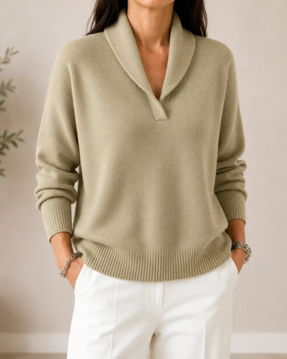 Harrington Soft V-Neck Jumper for Women