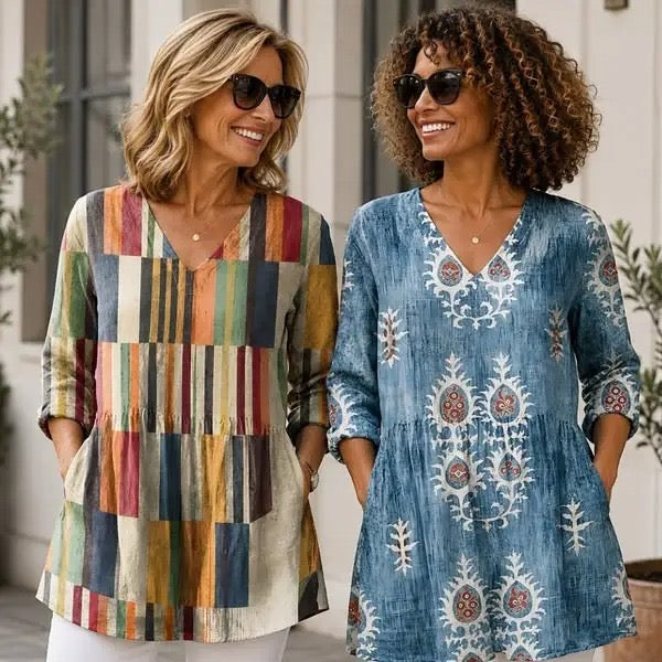 Marlene | Artistic V-Neck Tunic