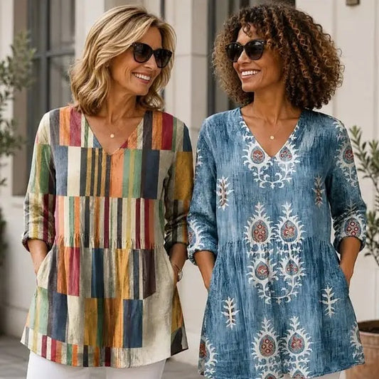 Marlene | Artistic V-Neck Tunic