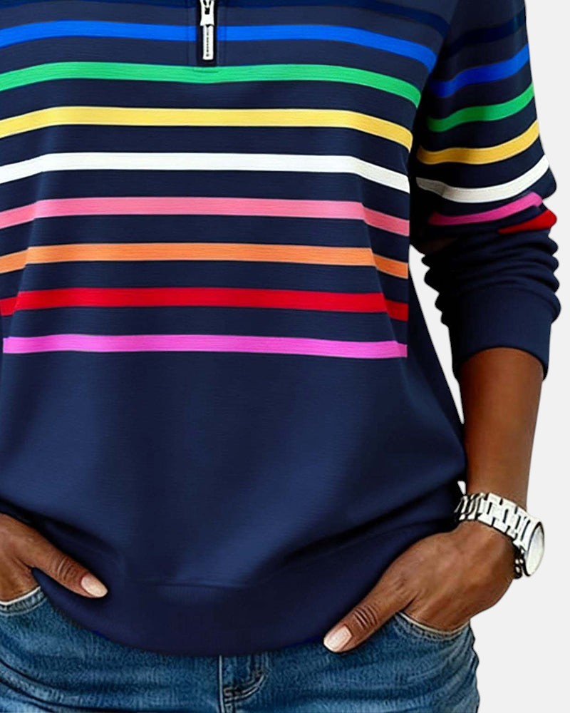 Lola - Comfortable Striped Jumper