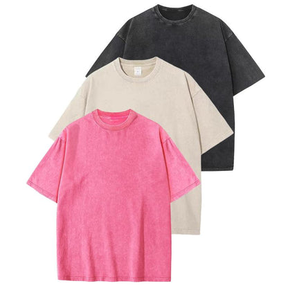 HOLLIE | Casual Crew Neck Loose Fit T-Shirt (3-Pack)