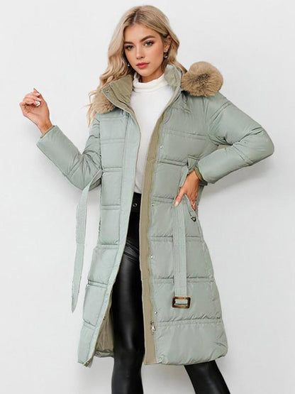 LEYLA | Stylish Plush Coat with Waist Tie for Cozy Fall & Winter