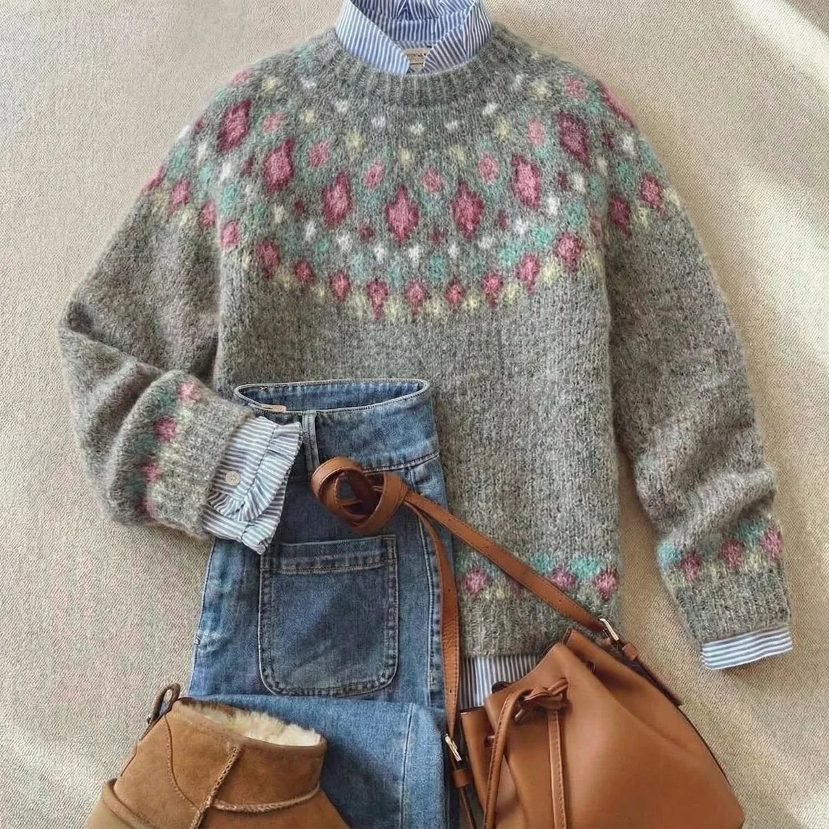 SOLARA | CHIC VINTAGE KNIT JUMPER