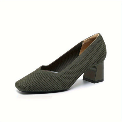 Mariella | Square Heeled Court Shoes