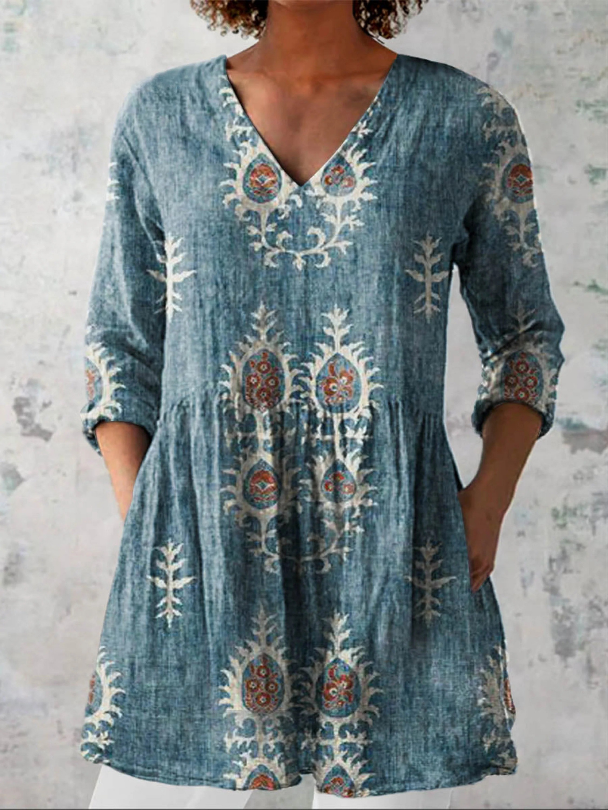 Marlene | Artistic V-Neck Tunic