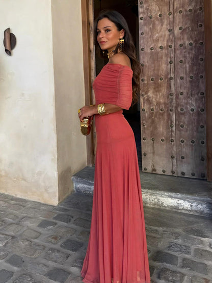 Rosamund | Off-Shoulder Maxi Dress