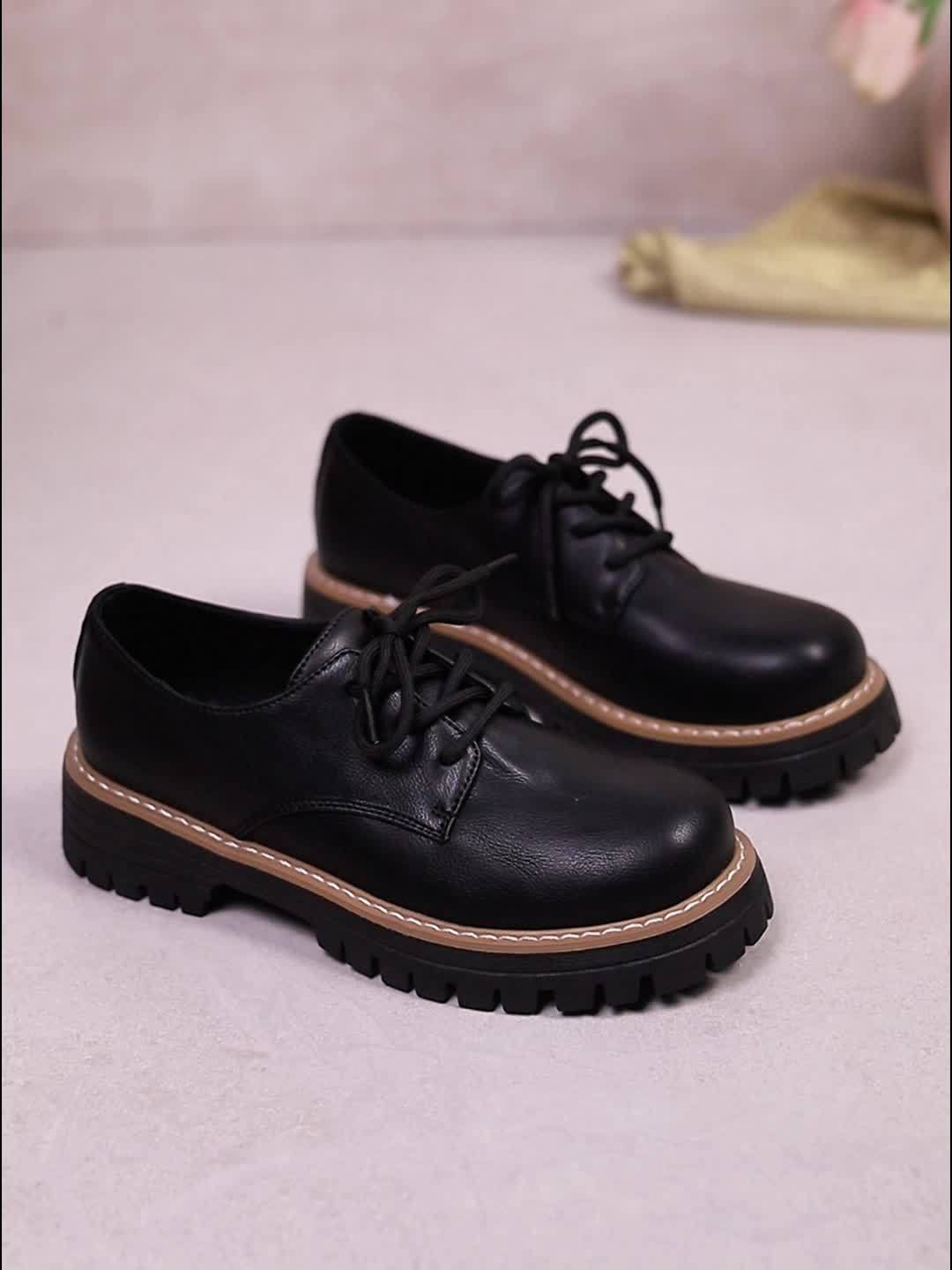 Tabitha™ | Chunky Lace-Up Shoes