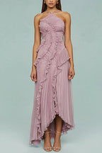 Rosalie | Pleated Long Dress