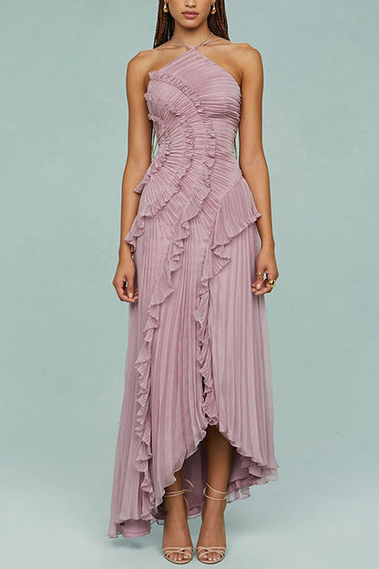 Rosalie | Pleated Long Dress
