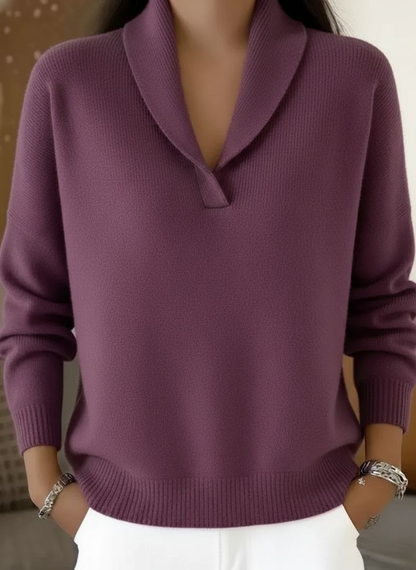Harrington Soft V-Neck Jumper for Women