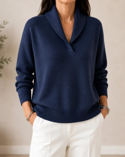 Harrington Soft V-Neck Jumper for Women