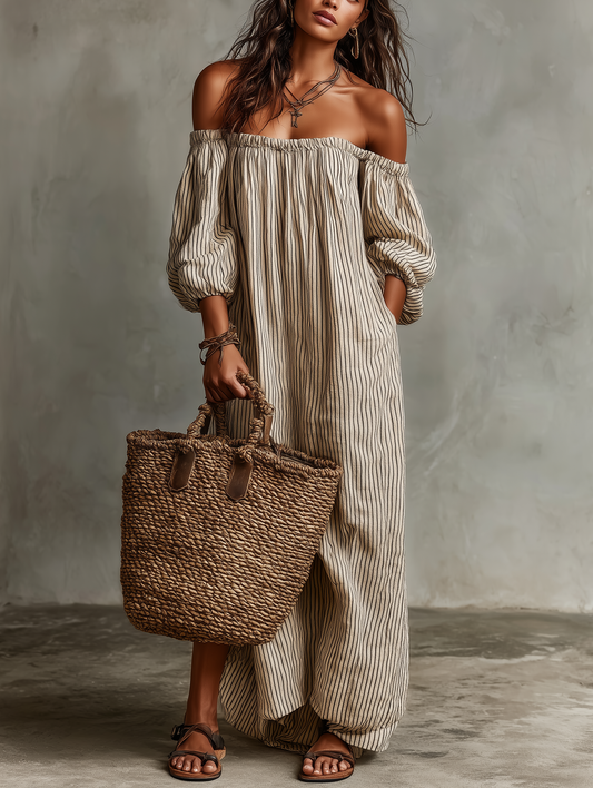 Dahlia | Off-Shoulder Maxi Dress