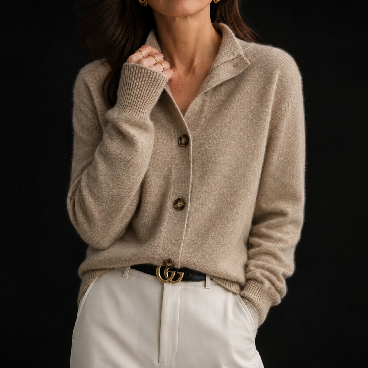 Laurent Cashmere Cardigan