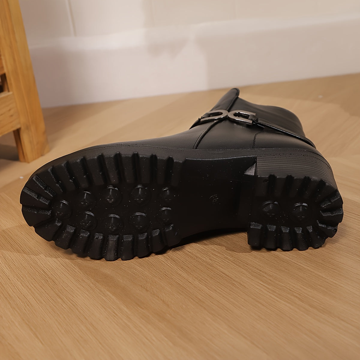 Elegante damesschoenen, stijlvolle dameschoenen, dames Knight winter outdoor kerstcadeau, verdikte korthoge laarzen met pluche voering, comfortabel, koudebestendig, antislip, slijtvast en warme korthoge laarzen 1