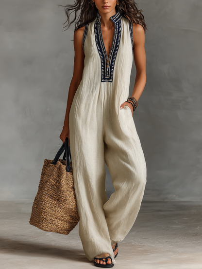 Elara | Elegant Sleeveless Jumpsuit