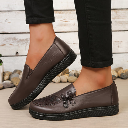 Winifred™ | Floral Detail Comfort Loafers