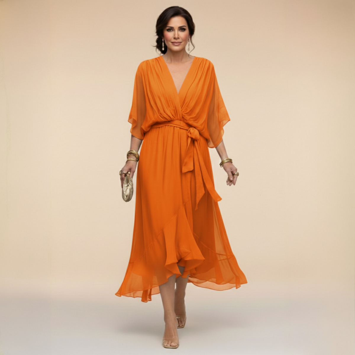 Vivienne | Elegant V-Neck Dress