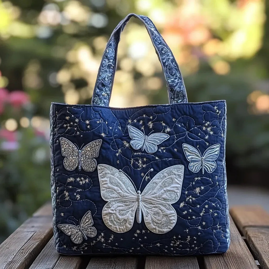 SILVARA | ARTISANAL SILVER-COLORED TOTE BAG