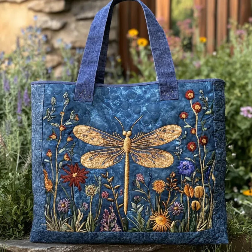 DRAGONELLE | QUILTED DRAGONFLY BAG