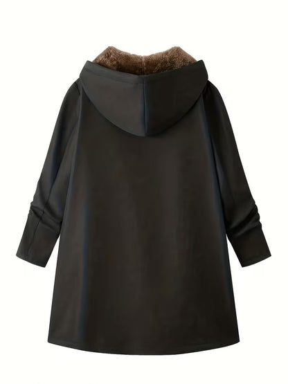 Evelyn™ | Cozy Sherpa-Lined Hooded Coat