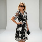 Wulfhilde | Floral chiffon dress