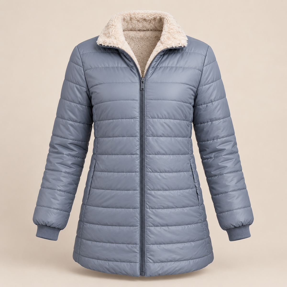 Harriet | Teddy-Lined Quilted Jacket