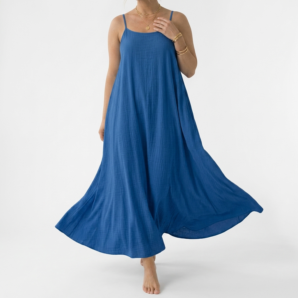 Dorsale™ — Backless Lace-Up Maxi Dress