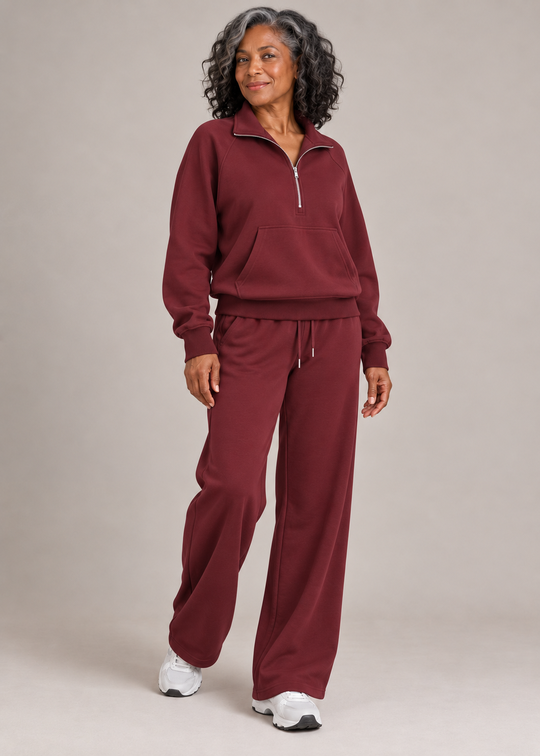 Ellie™ | Relaxed Half-Zip Two-Piece Set