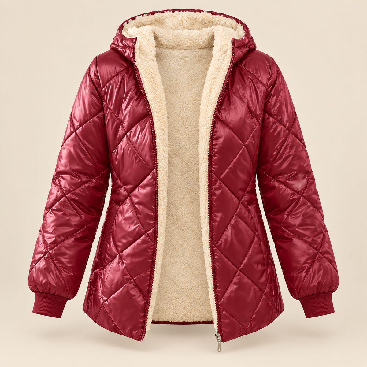 Clara | Sherpa-Lined Quilted Jacket
