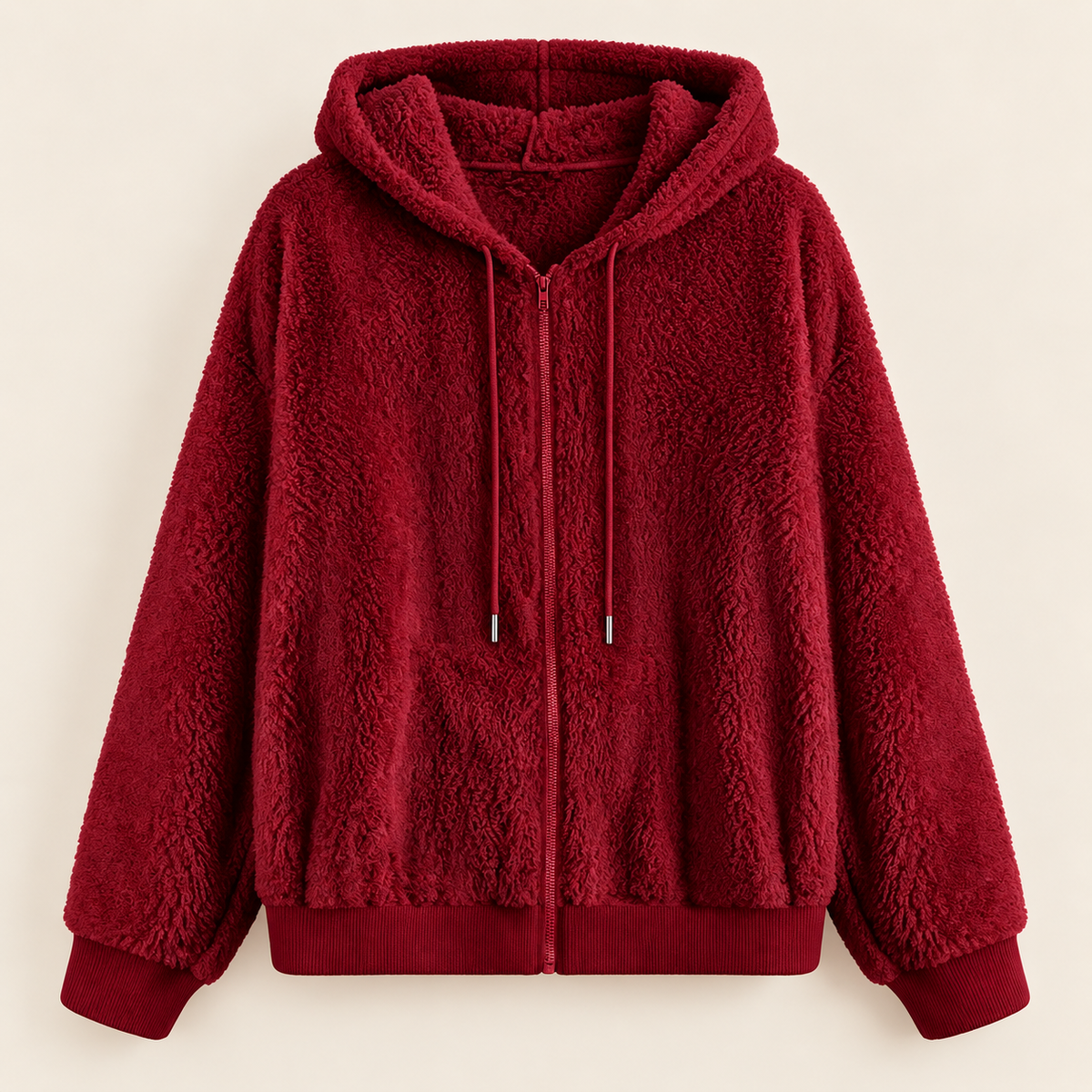 Elowen™ | Cozy Sherpa Zip Hoodie