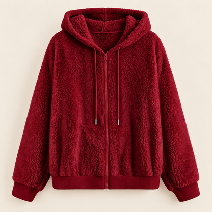 Elowen™ | Cozy Sherpa Zip Hoodie