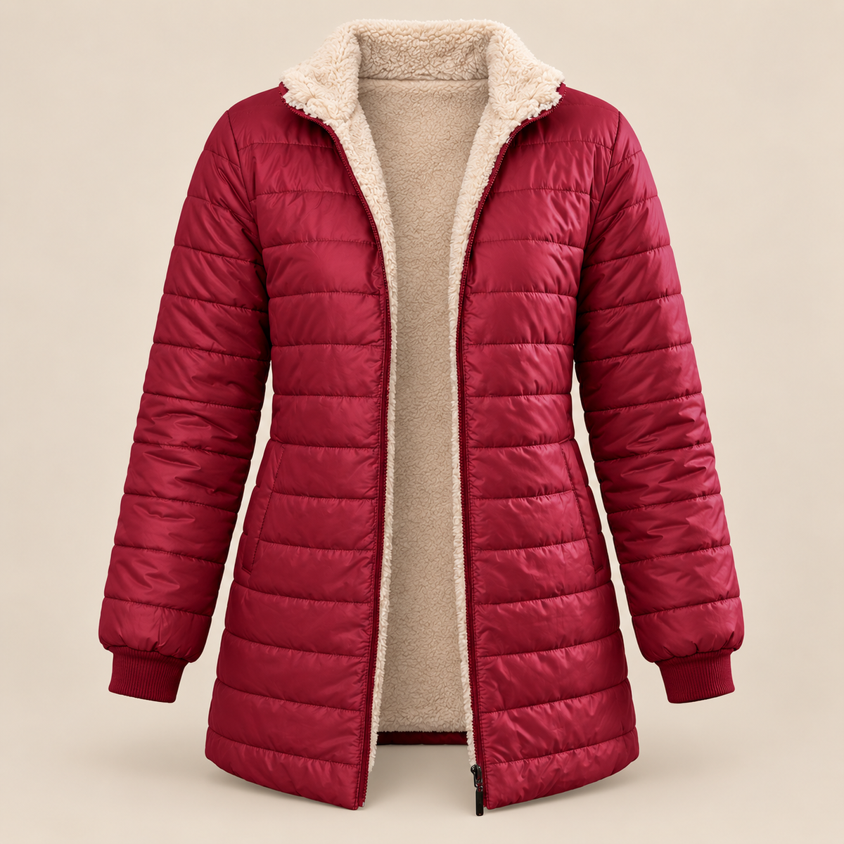 Harriet | Teddy-Lined Quilted Jacket