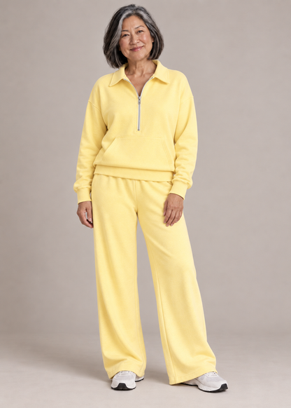 Charlotte™ | Half-Zip Wide-Leg Two-Piece Set