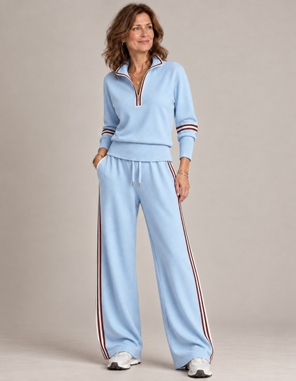 Amy™ Half-Zip Wide-Leg Co-ord Set