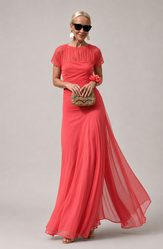 Lauren™ | Elegant Chiffon Maxi Dress