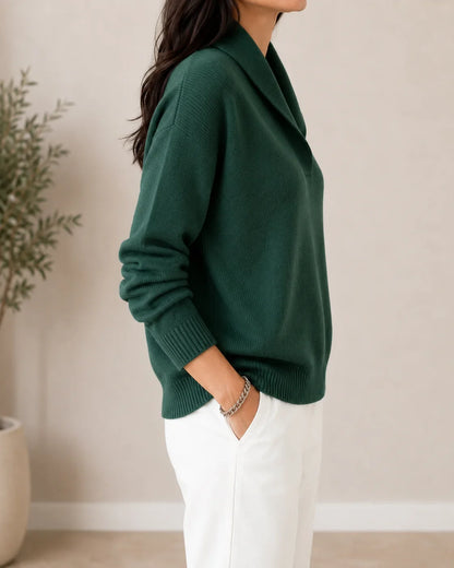 Harrington Soft V-Neck Jumper for Women