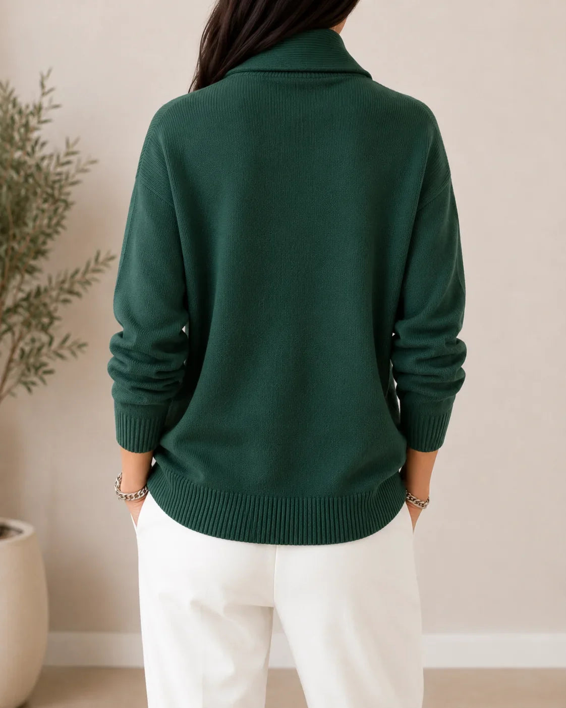 Harrington Soft V-Neck Jumper for Women