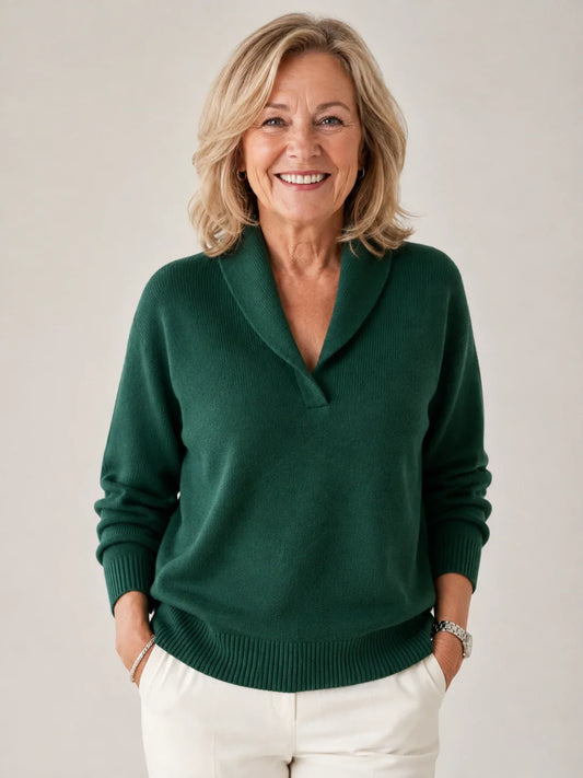 Harrington Soft V-Neck Jumper for Women